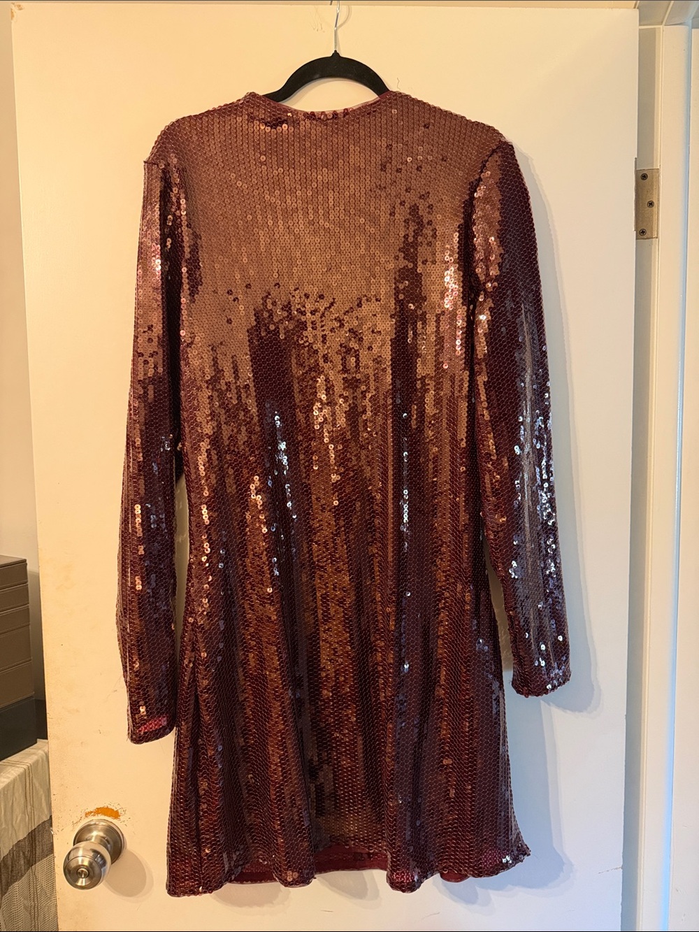 Abercrombie & Fitch Rose Sequin Mini Dress